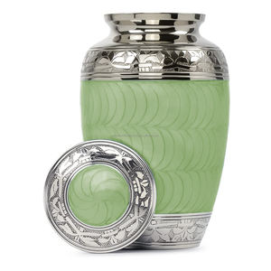 โกศโลหะผสมแบบคลาสสิกสำหรับงานศพของผู้ใหญ่โกศใส่เถ้ากระดูกมนุษย์ทำด้วยมืออย่างประณีตและตกแต่งอย่างหรูหรา - Product Image 2