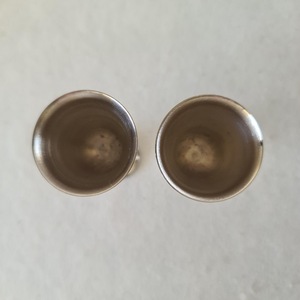 Gobelets en acier inoxydable de qualité assurée, forme cloche, design classique, faits à la main, ensemble de 2 pour mariage, durables - Product Image 2