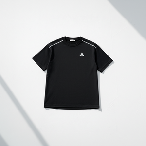 T-shirt de compression pour homme, coupe classique, 100% coton, anti-rétrécissement, manches courtes, décontracté, avec maintien abdominal pour le sport - Product Image 1