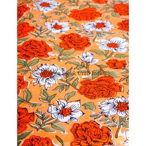 Tissu en coton indien imprimé à la main, magnifique impression au bloc artisanal par Robe Cotton Textile Fabrics, tissus en coton imprimé pour vêtements féminins - Product Image 4