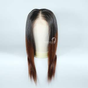 Peluca de cabello humano negro Remy/Virgen 100%, onda Natural rizada completa para Frontal de encaje con encaje transparente 13*4 - Product Image 2