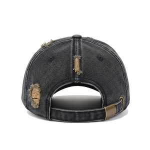 Gorra de Béisbol Premium Impermeable para Exteriores, de Algodón Desgastado, con Bordado 3D Personalizado, Hebilla de Plástico, Estilo Vintage - Product Image 6