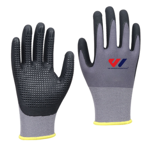 ถุงมือทำงานนิรภัยเคลือบโฟมไนไตรล์ไมโครไฟน์ ทนทานต่อน้ำมัน ยึดเกาะดีเยี่ยม ขายส่งจากโรงงาน ผลิตจากไนลอน/โพลีเอสเตอร์ - Product Image 6