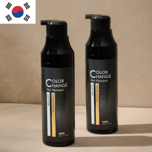 SMIB Vegan Gray Hair Coverage Smoothing Liquid Shampoo with Biotin & Anti-Aging Formula for Color Change Natural Black Hair Care - Product Image 1