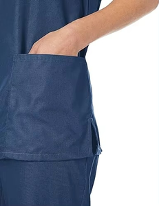 Low Price Polyester Cotton Breathable Fabric Hospital Nursing <b>Scrub</b> <b>Set</b> Ready for Ship Uniform Multi Cargo <b>Scrub</b> Pants in Stock - Product Image 5