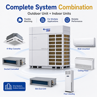 Sistema de Aire Acondicionado VRF de Diámetro Pequeño y Múltiples Filas Gree GMV X con Bomba de Calor para Solución HVAC Comercial de Ahorro Energético