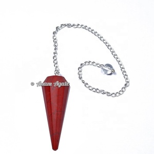 Tinh thần chữa bệnh howlite 12 mặt Tinh thể con lắc nhà máy giá bán buôn đá quý Reiki cảm xạ con lắc bán buôn Nhà cung cấp - Product Image 6