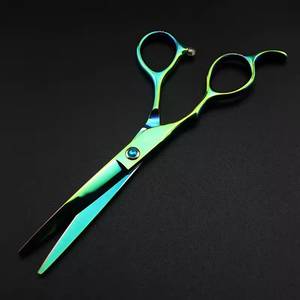 Ciseaux de coiffure professionnels en acier inoxydable 440C, lame tranchante, manche long, pour droitiers, pour la coupe de cheveux - Product Image 5