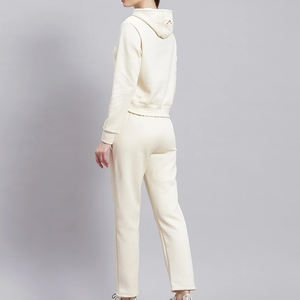 Ensemble de survêtement femme 2026 le plus vendu, en coton épais, deux pièces, avec logo personnalisé, pour le jogging, coupe oversize, OEM - Product Image 3