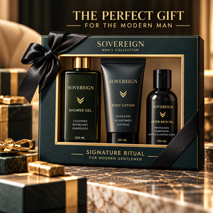Set de Cuidado de la Piel 3 en 1 para Hombre OEM/ODM: Gel de Ducha, Loción Corporal y Aceite de Baño. Diseño y Fragancia Personalizables. Limpia y Nutre. - Product Image 2
