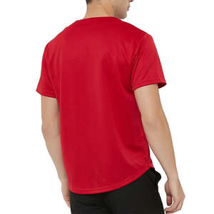 โรงงานผลิตเสื้อเบสบอลแบบกำหนดเอง รับผลิตตามสั่ง ขายส่ง เสื้อกีฬาระบายอากาศดี ผลิตจากโพลีเอสเตอร์ 100% พิมพ์ลายด้วยความร้อน - Product Image 3