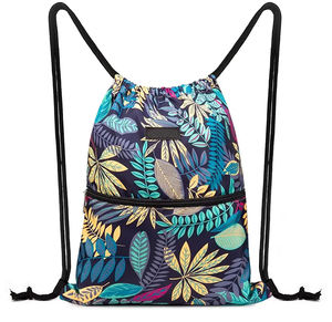 High Quality Custom Logo Sublimation <b>Drawstring</b> <b>Bags</b> Eco-Friendly <b>Waterproof</b> Polyester Yoga Gym Backpack Sport Storage Travel - Product Image 1
