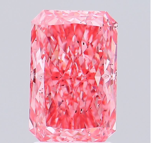 Luxury Radiant Pink Lab Created <b>Diamond</b> for High End Engagement <b>Rings</b> Wedding Jewelry and Bridal Collections - Product Image 1