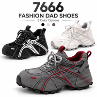 Baskets mode à lacets pour femmes, à semelle épaisse, avec design à panneaux superposés, chaussures de marche quotidiennes, logo personnalisé, fabricant de marque privée, tout inclus