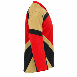 Precio al por mayor Nuevo diseño Jersey de hockey sobre hielo personalizado para hombre con cuello en V Ropa deportiva transpirable Impresa a medida - Product Image 5