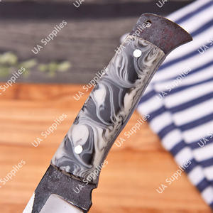 Couteau de chasse et de survie moderne en acier Damas 1095, forgé à la main, à lame pleine, professionnel, pour camping et bushcraft, personnalisable OEM/OBM - Product Image 4