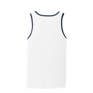 Camisetas sin mangas de algodón 100% personalizadas al por mayor con logo, cuello redondo ajustado, básicas, deportivas, para hombre, para entrenamientos diarios. - Product Image 4
