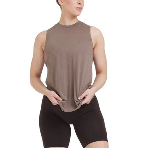 Tops sin Mangas al por Mayor para Mujer, Camiseta Casual sin Mangas con Logotipo Personalizado, Tacto Suave, Moda para el Día a Día - Product Image 2