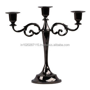 <b>Tall</b> arm aluminum candelabra for luxurious home entryway <b>table</b> centerpiece wedding banquet and festive decor - Product Image 1