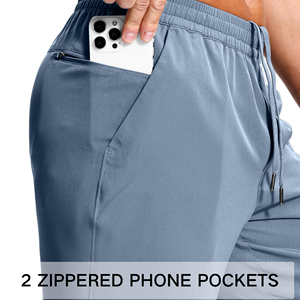 Shorts de sport décontractés pour hommes, tendance, pour fitness, course, tennis, basketball, coupe ample, taille élastique, logo personnalisé, shorts de gym pour hommes - Product Image 4