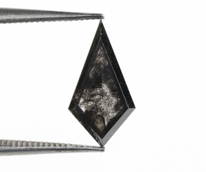 OM GEMS Diamante de laboratorio cultivado con corte Salt & Pepper de 1.15 Ct, único, hecho a mano, perforado con láser, suelto, personalizado, tipo Sal y Pimienta - Product Image 3