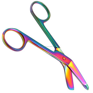 Tijeras para Vendajes Lister con Recubrimiento de Titanio Arcoíris para Cirugía Ortopédica, Juego de Instrumentos Médicos Manuales, Certificación CE Clase I - Product Image 2