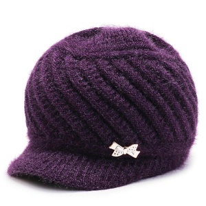 Knit Visor Beanie Beret Wool Snow Ski <b>Caps</b> Classic Winter Warm <b>Hat</b> - Product Image 3