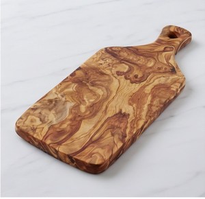 Tabla de Cortar Rectangular de Madera de Olivo Natural de Lujo con Asa - Product Image 2