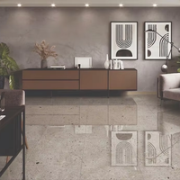 Carreaux de sol et de mur en porcelaine marron Zeta modernes, finition mate antidérapante, résistants aux acides, pour appartements, centres commerciaux et villas