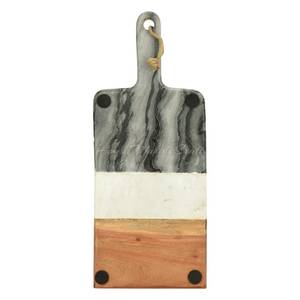 Tabla de Quesos de Madera Maciza y Mármol con Cuchillos, Diseño Moderno, Juego de Tablas de Cortar para Cocina a Precio Económico - Product Image 4