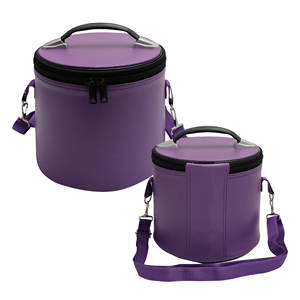 Estuche para Gorra Masónica de Lujo Bordada a Máquina NANBA GROUP, Imitación de Cuero, Cierre de Cremallera, Caja de Almacenamiento Ligera | - Product Image 1