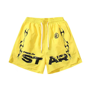 สินค้ามาใหม่ล่าสุด เสื้อผ้าสตรีทแวร์สไตล์เรโทร แบรนด์แฟชั่นแท้ ดีไซน์สั่งทำ กางเกงขาสั้นผู้ชายทรงหลวมผ้าฝ้ายบางเบา ราคาขายส่ง ปี 2026 - Product Image 2