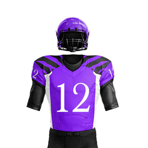 Conjuntos de Ropa Deportiva de Fútbol Americano para Hombre, Poliéster, Absorbente de Humedad, Patrón 3D, Camisetas de Manga Corta y Pantalones Acolchados - Product Image 4