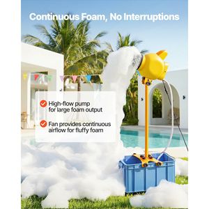 Canon à mousse à angle réglable, machine à bulles pour fête, réservoir d'eau de 37QT avec conception verticale stable, série D - Product Image 3