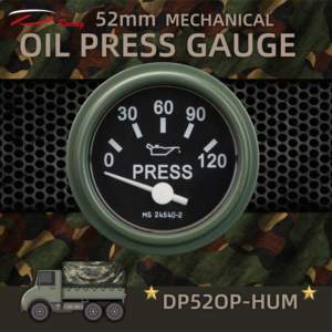 Jauge de presse mécanique MS24540-2 52mm 0-120PSI affichage pour HMMWV HUMVEE nouvelle condition camion et voiture presse mètre - Product Image 2
