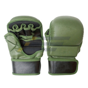 Gants de Sparring MMA Respirants Demi-Doigts en Cuir PU et PVC Personnalisables de Haute Qualité, Meilleures Ventes pour les Salles de Sport - Product Image 5