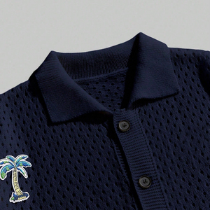 Chemise en flanelle tricotée vintage pour homme, de haute qualité, à carreaux, respirante, brodée, texturée, à manches longues, boutonnée, décontractée, très vendue - Product Image 3