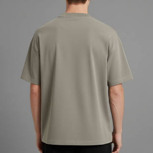 T-shirt en coton surdimensionné de haute qualité pour homme, manches courtes, col rond, jersey décontracté, imprimé avec inscription sur le devant - Product Image 2