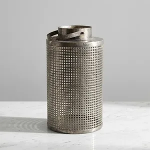 Artisan Design Handmade Iron <b>Lantern</b> <b>Candle</b> <b>Holder</b> with Grid Design Home Decoration for Wedding Party and Ramadan Festive - Product Image 3