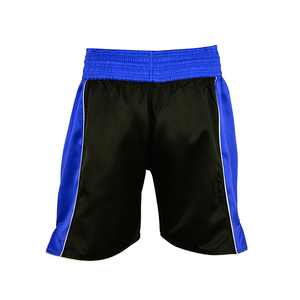 Pantalones Cortos de Muay Thai de Alta Calidad, Casuales, de Satén Transpirable, Cintura Alta, Cierre Elástico, 100% Poliéster, Color Sólido para Hombre - Product Image 6