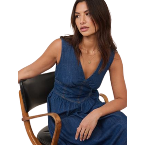 Vestido de Mezclilla para Mujer, Corte Holgado, Algodón, Ropa Casual, Venta al Por Mayor Directa de Fábrica - Product Image 4