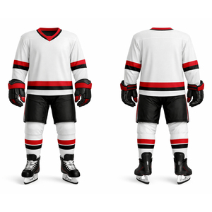 Uniformes de Hockey sobre Hielo Personalizados, Transpirables, 100% Poliéster, al Mejor Precio Profesional al por Mayor, Diseño Único en Venta - Product Image 6