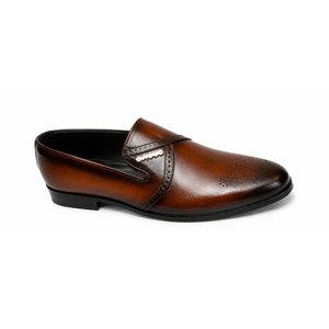 Chaussures habillées Oxford pour hommes en cuir véritable TLS, à enfiler, imperméables, respirantes, couleur unie, style bureau et carrière, toutes saisons - Product Image 2
