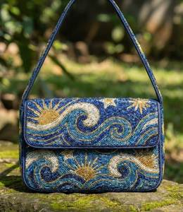 Luxury Designer <b>Storage</b> Bag <b>Seed</b> Beaded Women's Embroidered Evening Clutch Purse Wedding Shoulder Handbag Custom Fashion Bag - Product Image 6