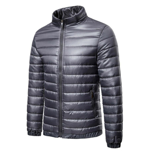 <b>Men's</b> High Quality Waterproof Windproof Puffer <b>Jacket</b> Streetwear Style Long Sleeve <b>Warm</b> Coat Hooded Zipper Corduroy Front - Product Image 1
