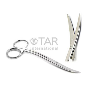 Goldman <b>Fox</b> Scissors Double Curved High Quality Stainless Steel Dental Orthodontic Surgical Medic Instruments Bulk Supplier - Product Image 1