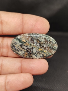 Cabochon en Jaspe Océanique Naturel de Haute Qualité, Pierres Précieuses Lisses Non Montées pour la Fabrication de Bijoux, Pierre de Guérison Faite à la Main, Personnalisable - Product Image 4