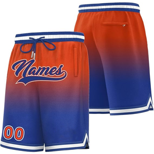 Pantalones Cortos de Baloncesto para Hombre, Color Degradado, Impresión por Sublimación, Secado Rápido, Cintura con Cordón, Estilo Deportivo con Bolsillos - Product Image 6