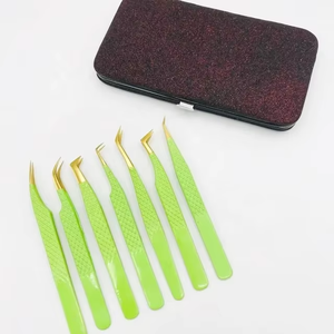 Pinces à cils personnalisées couleur sur mesure, emballage personnalisé pour boîte de pinces à cils, pinces à cils volume à pointe en fibre marque privée - Product Image 5