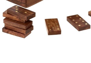 Premium wooden Domino Game with 28 Domino Tiles | Father's Day <b>Gift</b> | Wooden Game | Wooden Domino Set Wall Signs - Product Image 6